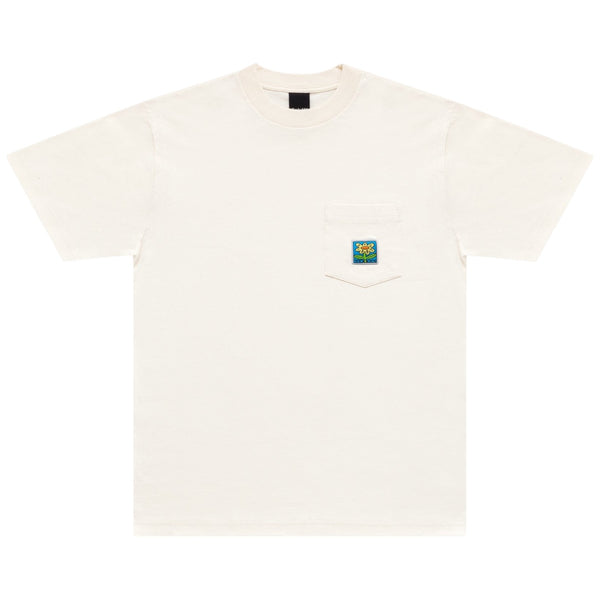 Flower Pit Pocket T-Shirt Natural