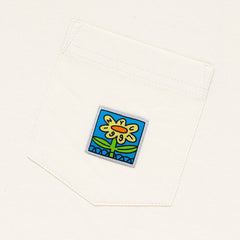 Flower Pit Pocket T-Shirt Natural