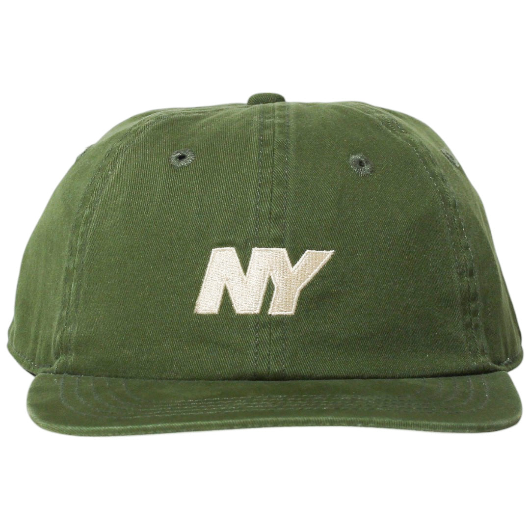 NY Speed Logo Ball Cap Dark Green / Natural