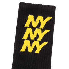 NY Repeat Crew Sock Black