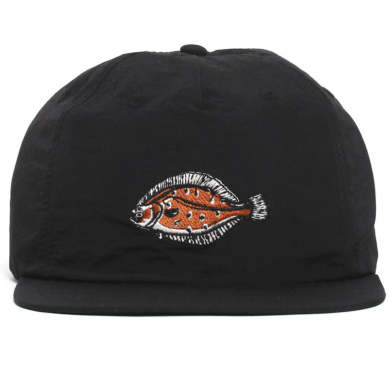 Nylon Flounder Hat Black