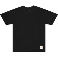 Oversized Waffle Knit T-Shirt Vintage Black