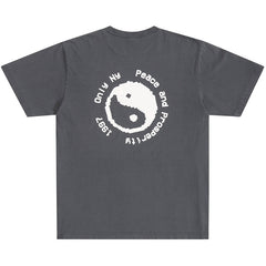 Peace & Prosperity T-Shirt Vintage Black