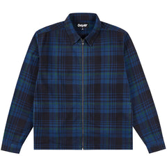 Plaid Twill Zip Shirt Blackwatch Plaid