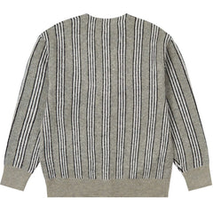 SSS Stripe Mohair Cardigan Grey Stripe