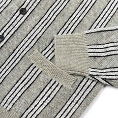 SSS Stripe Mohair Cardigan Grey Stripe