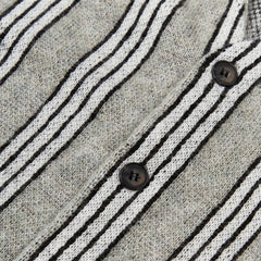 SSS Stripe Mohair Cardigan Grey Stripe