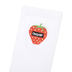 Berry Crew Socks White