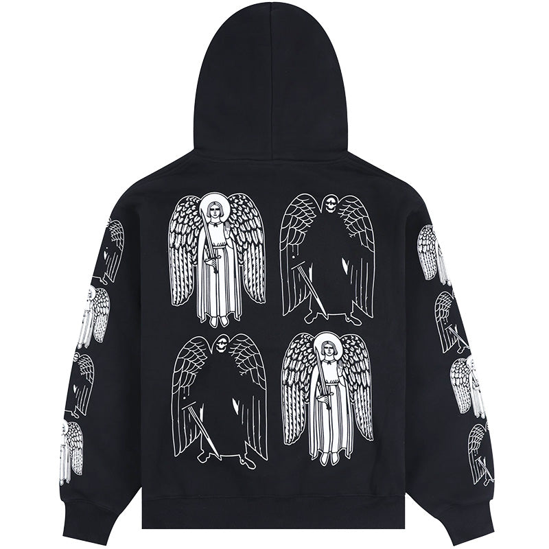 Angel Demon Hoodie Black