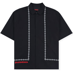 Chain Button Up Black