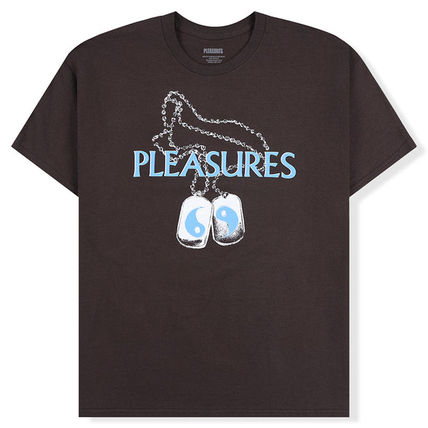 Dog Tags T-Shirt Brown