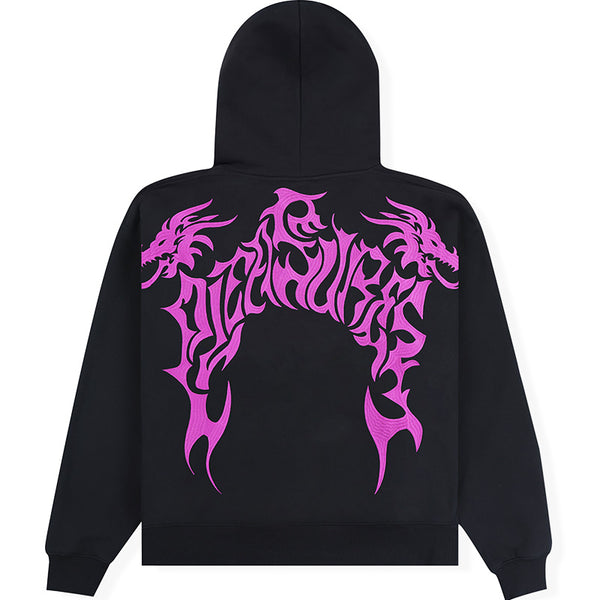 Dragon Zip Hoodie Black