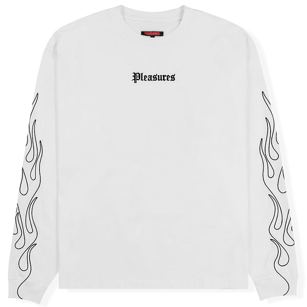 Fiery Heavyweight Longsleeve White