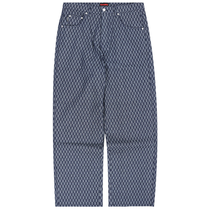 Formula Baggy Jeans Indigo Checker