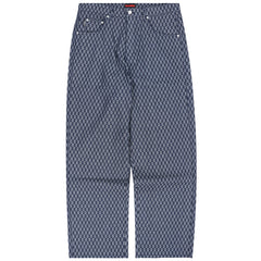Formula Baggy Jeans Indigo Checker