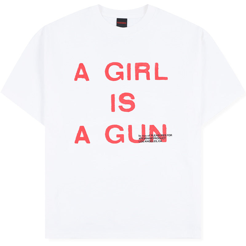 Girl Is A Gun T-Shirt White
