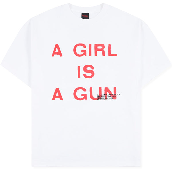 Girl Is A Gun T-Shirt White
