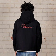 Good Times Zip Poncho Hoodie Black