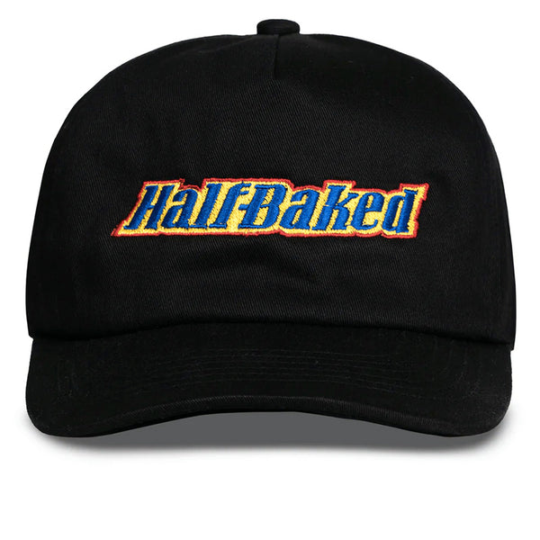 PLEASURES x Half Baked - Baked Logo Snapback Hat Black