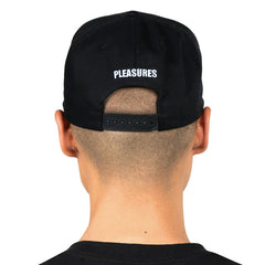 PLEASURES x Half Baked - Baked Logo Snapback Hat Black