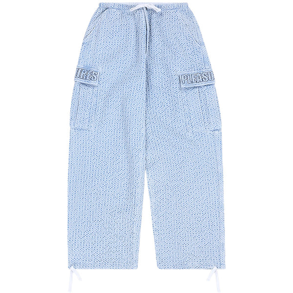 Knitted Indigo Cargo Pants Indigo
