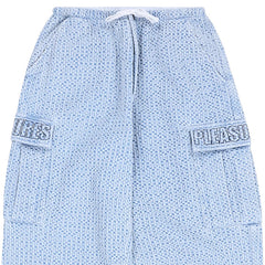 Knitted Indigo Cargo Pants Indigo