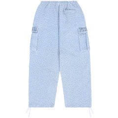 Knitted Indigo Cargo Pants Indigo