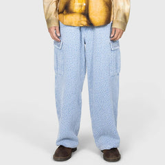 Knitted Indigo Cargo Pants Indigo