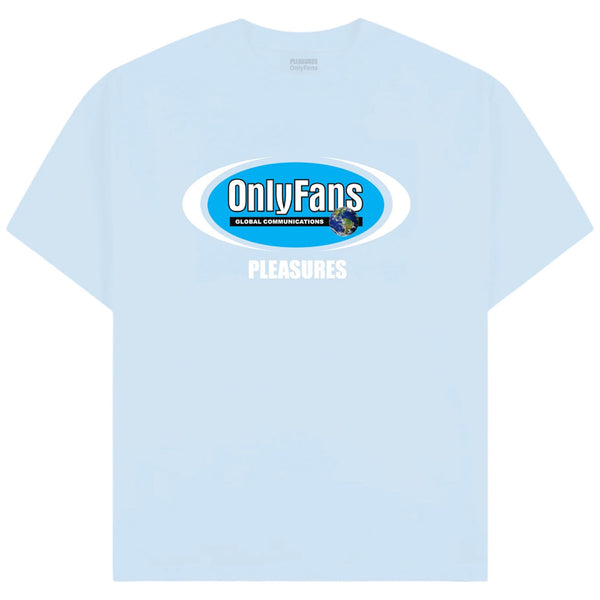 PLEASURES x OnlyFans - Communications T-Shirt Powder Blue