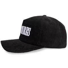 Onyx Corduroy Snapback Hat Black