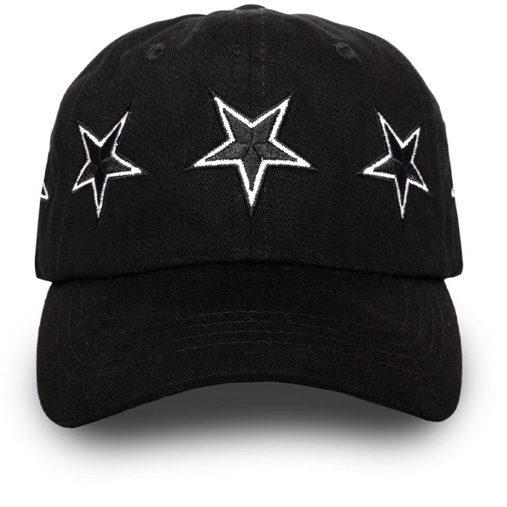 Stars Snapback Hat Black