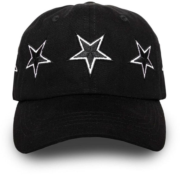 Stars Snapback Hat Black