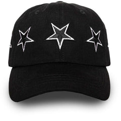 Stars Snapback Hat Black