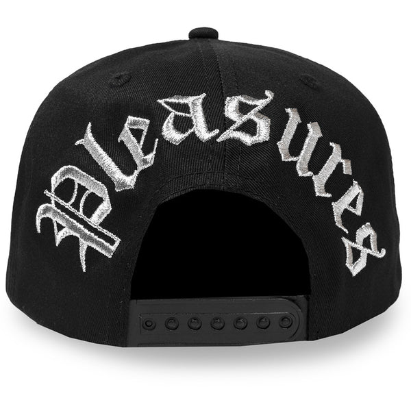 Throwback Snapback Hat Black