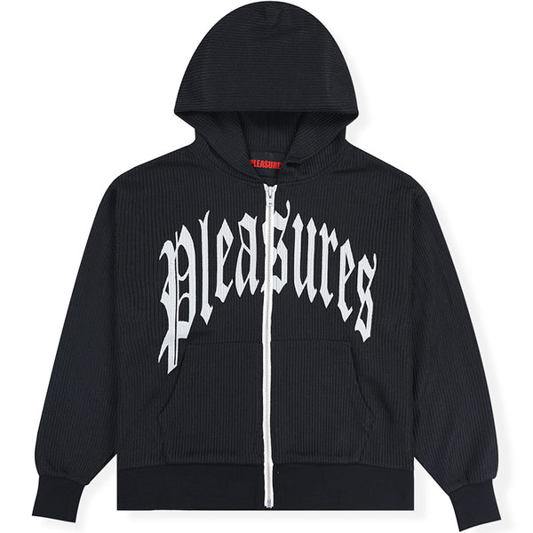 Twitch Knitted Zip Hoodie Black