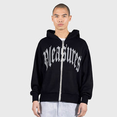 Twitch Knitted Zip Hoodie Black