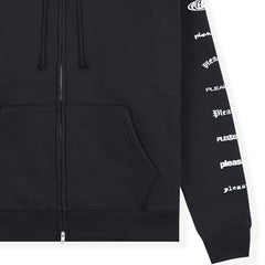 Wordmark Zip Hoodie Black