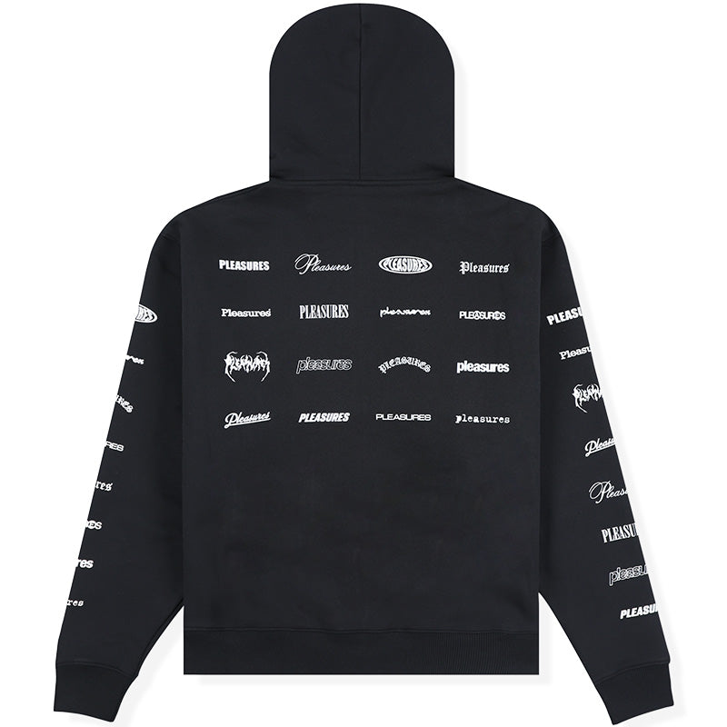 Wordmark Zip Hoodie Black