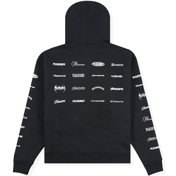 Wordmark Zip Hoodie Black
