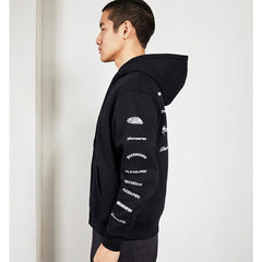 Wordmark Zip Hoodie Black