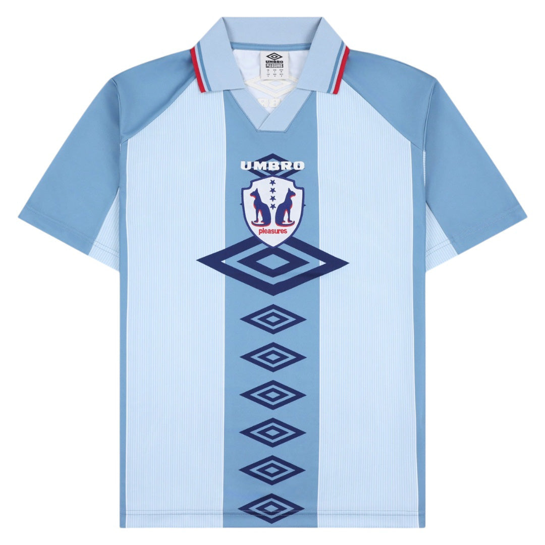 PLEASURES x Umbro Two Cats Jersey Blue