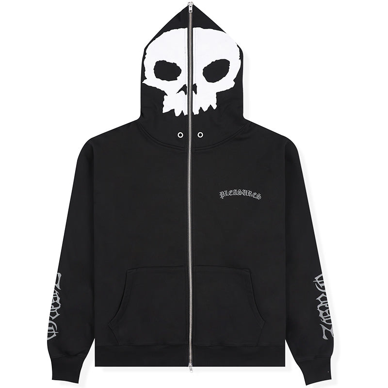 Balaclava Zero Zip Hoodie Black