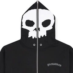 Balaclava Zero Zip Hoodie Black