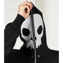 Balaclava Zero Zip Hoodie Black
