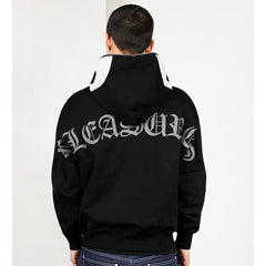 Balaclava Zero Zip Hoodie Black