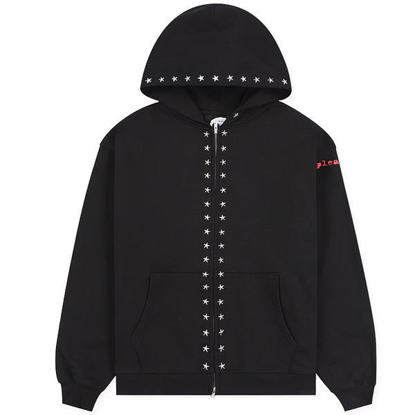 Dane Zero Studded Hoodie Black