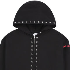 Dane Zero Studded Hoodie Black