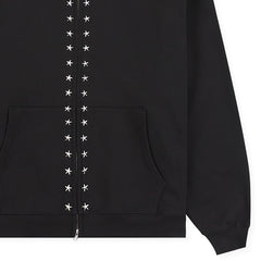 Dane Zero Studded Hoodie Black