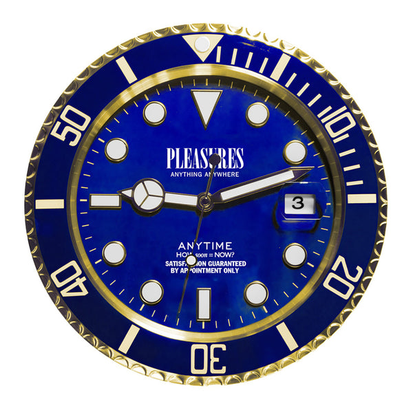Anytime Clock Gold / Blue