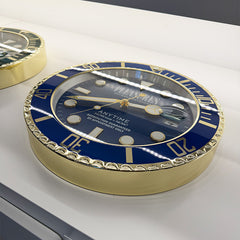 Anytime Clock Gold / Blue